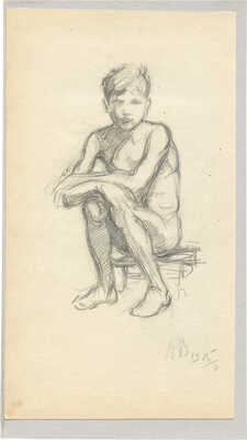 Баснина-Верхоланцева Анна Николаевна. Обнаженный мальчик 